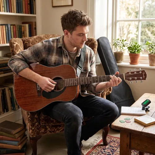 Vista 7 de Conjuntos de guitarras acústicas Fender CD-60.