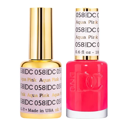 Vista 34 de Juego de esmalte de gel DND DC, colección rosa, esmalte de gel UV/LED y laca de uñas de secado al aire, dúo de esmalte a juego sin astillas, 0.5