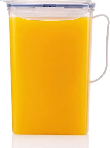 Vista 14 de LOCK & LOCK Aqua Jarra de agua para puerta de nevera con asa Jarra de plástico sin BPA con tapa abatible perfecta para hacer tés y jugos, 2 litros