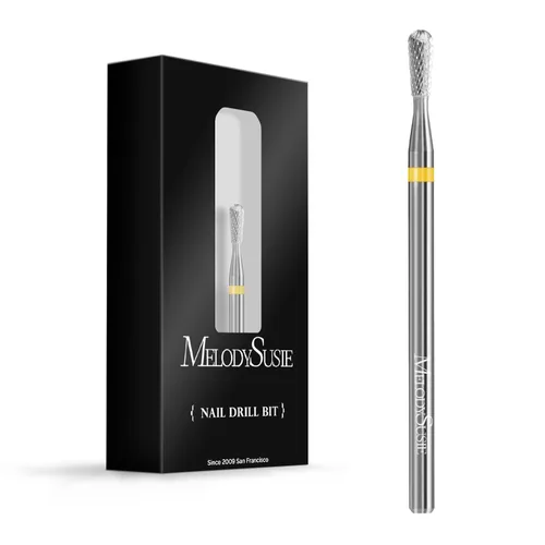 Vista 12 de MelodySusie Broca de limpieza de cutículas de 0,95 cm, broca de carburo de seguridad profesional para debajo de las uñas, broca para uñas