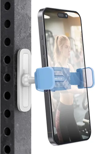 Vista 12 de APPS2Car [Paquete de 2] Soporte magnético para teléfono de gimnasio, ajustable en 360°, compatible con teléfonos inteligentes de 4.7 a 6.5 pulgadas