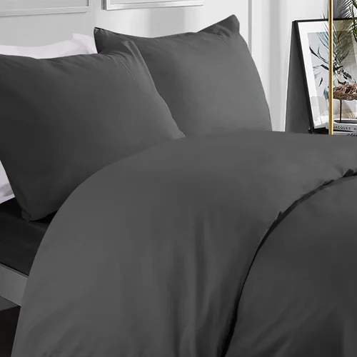 Vista 43 de Dream'z Bedding Juego de funda de edredón de 3 piezas de algodón egipcio de 600 hilos, súper suave, tamaño individual (68 x 90 pulgadas)