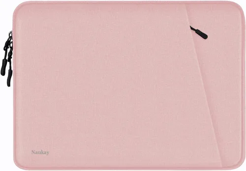 Vista 16 de Funda para laptop de 13.3 pulgadas, a prueba de golpes, funda protectora para computadora con bolsillo para accesorios, bolsa para laptop compatible