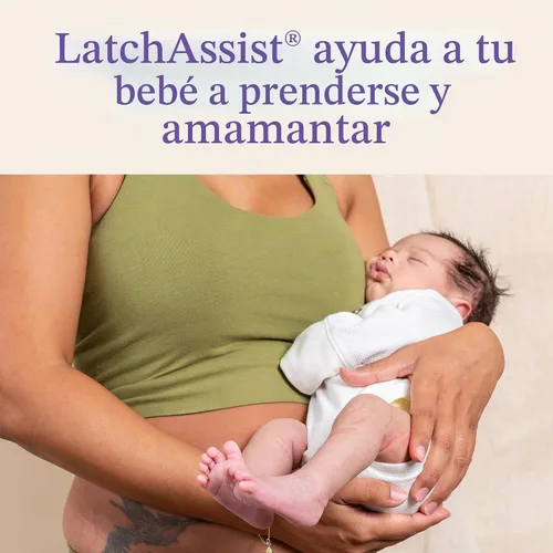 Vista 3 de Lansinoh LatchAssist Nipple Everter para lactancia con 2 tamaños de brida (19 mm y 24 mm) y estuche protector Con 2 tamaños de brida