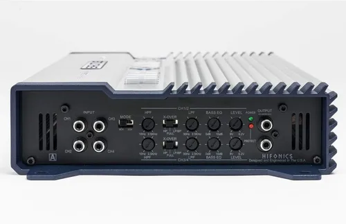 Vista 3 de Hifonics BXX800.4 Brutus 800W RMS A/B Amplificador de audio para coche con altavoz de 4 canales