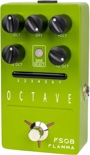 Vista 16 de FLAMMA FS07 - Pedal de efectos de simulación estéreo para guitarra eléctrica, pedal de efectos con 7 ranuras preestablecidas para el usuario