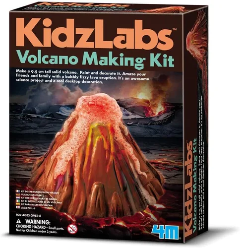 4M KitzLabs Kit para hacer volcanes, kit de ciencia DIY STEM, para niños y niñas de 8 años en adelante