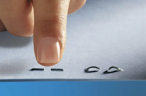 Vista 5 de Novus B 10fc - Grapadora plana con capacidad para 20 hojas, color azul