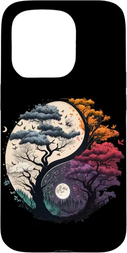 Vista 14 de Funda Yin Yang del árbol de la vida para iPhone 16