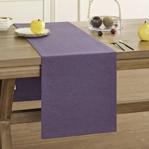 Vista 19 de ZeeMart Camino de Mesa Básico Estilo Lino, 14 x 48 Pulgadas Chambray Azul, Rústico Granja Azul Polvoriento Claro Caminos de Mesa 48 Pulgadas