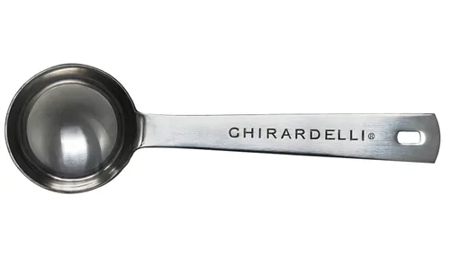 Vista 3 de Ghirardelli Salsa de caramelo, botella exprimible de 16 onzas (paquete de 2) con cuchara de barista estampada Ghirardelli