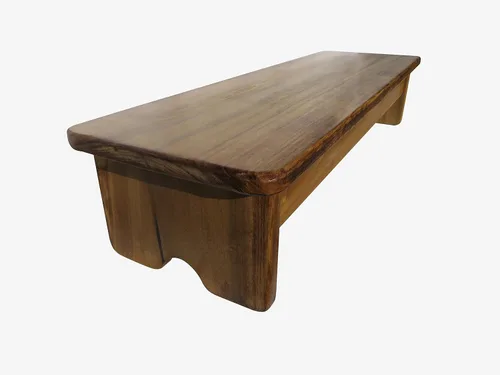 Vista 2 de Taburete de pie de noche de 6 pulgadas de alto (fabricado en los Estados Unidos) (mancha de arce)