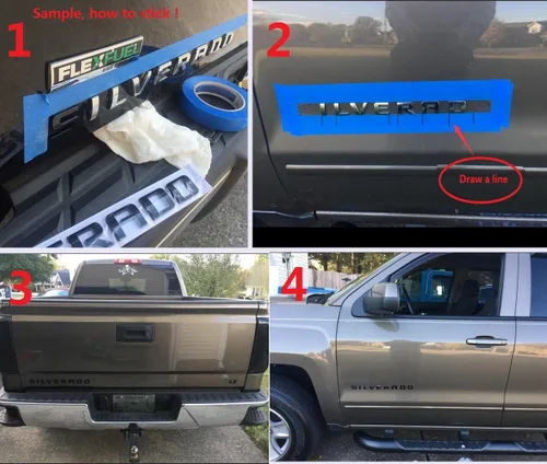 Vista 4 de Yoaoo 1 emblema de placa de identificación de letra LTZ negra OEM 2008-2015 compatible con Silverado Yukon Sierra brillante