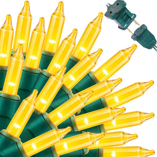 Vista 28 de LAMPHOME Luces de Cadena Patrióticas – Miniluces de color rojo, blanco y azul con cable blanco – 19.6 pies, 100 unidades de luces de cadena