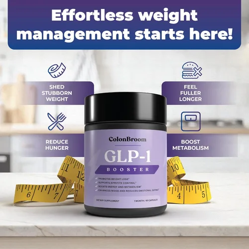 Vista 4 de ColonBroom GLP-1 Suplemento de control de peso (60 unidades) y limpieza de colon y limpieza de desintoxicación de 15 días para controlar