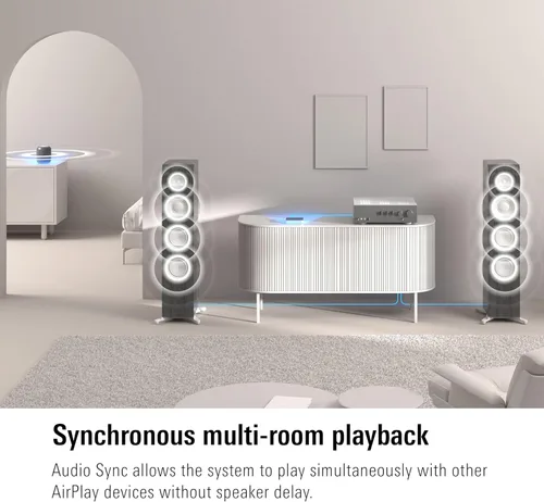 Vista 4 de Eve Reproducir: interfaz de transmisión de audio para AirPlay, actualización a transmisión de audio AirPlay, compensación de latencia, convertidor