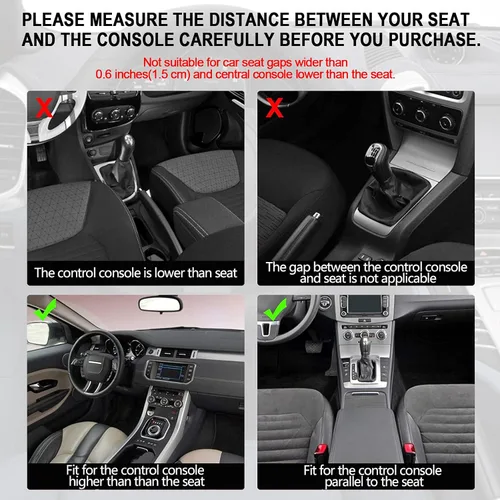 Vista 5 de Car Seat Gap Filler Organizer, 2 Pack Multifunctional Car Seat Organizer, Auto Console Side Storage Box with Cup Holders 2 Seat Hooks for Drink, Car