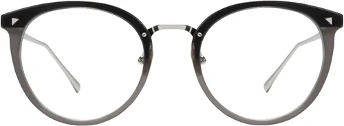 Vista 10 de TIJN Round Blue Light Glasses for Woman Men, Retro Acetate Cat Eye Rim Frame Glasses for Gaming Computer Screen, Maaike