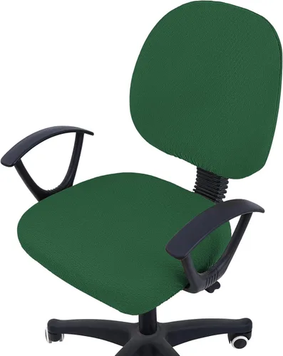 Vista 43 de Smiry Fundas de asiento de silla de computadora de oficina, de jacquard elástico, extraíbles, lavables, antipolvo, protectores de cojín para silla