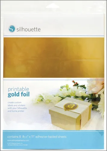 Lámina de oro imprimible de silueta de Silhouette America, Inc.