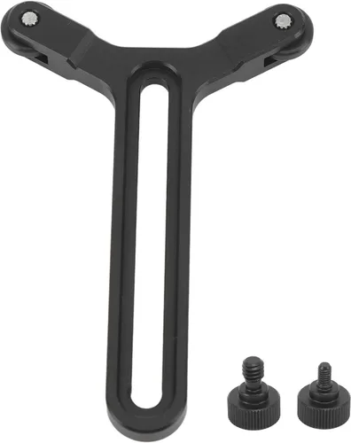 Vista 7 de Soporte de lente, marco de soporte de lente ajustable de 2 ruedas en forma de Y con ajuste vertical de 2.815 in, adecuado para DJI S y para sistema