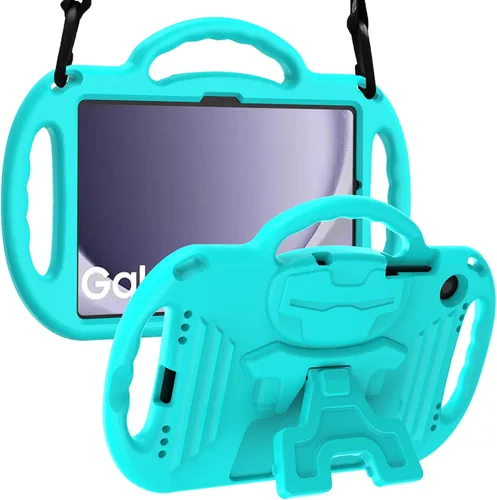 Vista 11 de LTROP Funda para Samsung Galaxy Tab A11 Plus 2025 / A9 Plus 2023 de 11 pulgadas con asa de correa para el hombro y soporte, funda a prueba de golpes