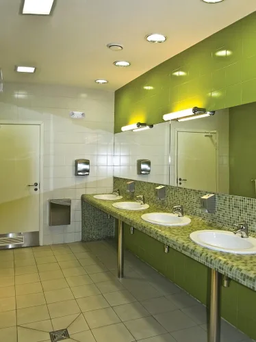 Vista 8 de Lithonia Lighting Quantum Luz de Emergencia, Luces LED de Emergencia Comerciales Contemporáneas con 2 Cabezales de Lámpara Orientables, Montaje