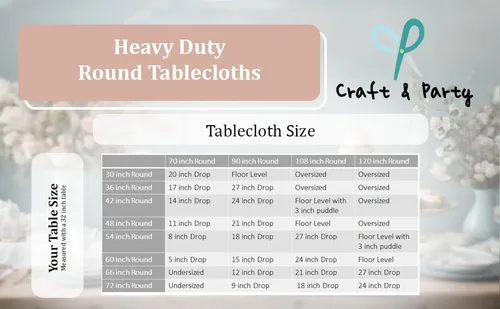Vista 7 de Craft and Party Premium mantel de poliéster para usar en bodas, restaurantes o banquetes
