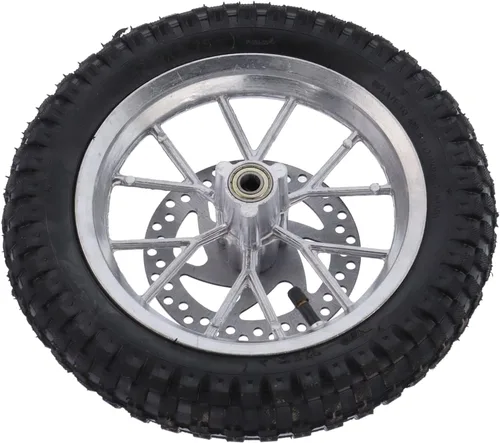 Vista 10 de Llanta para mini picadora de neumáticos de 12.5, rueda delantera y neumáticos, rueda delantera de goma de 12.5 x 2.75 pulgadas, pernos de piñón