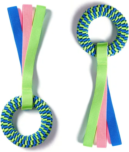 Vista 7 de Juguetes para perros para masticadores agresivos, juguete de tira y afloja para perros, juguete de limpieza de dientes de perro, juguetes de cuerda