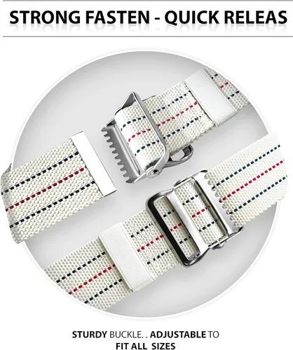 Vista 4 de ASA TECHMED Cinturones de marcha para personas mayores, cinturón para levantar asistencia de pie para ancianos, hebilla de liberación rápida