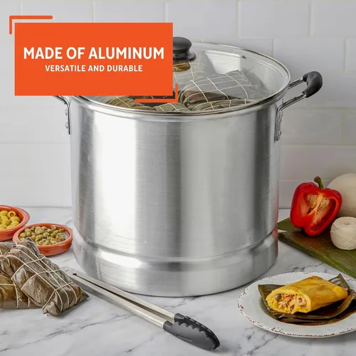 Vista 5 de Imusa - Vaporera con tapa de vidrio EE.UU. mexicana, Plateado