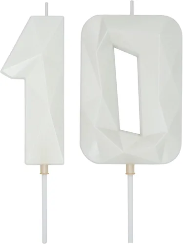Vista 208 de DERVENTA Velas de cumpleaños con números grandes, color morado, 3.7 pulgadas, decoración para tartas de fiesta, 1 pieza (número 0 morado) Perfect