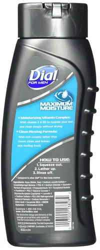 Vista 2 de Dial Gel de baño ultra hidratante para hombre de máxima humedad, 16 onzas líquidas, paquete de 2
