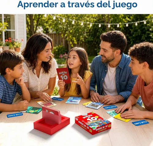 Vista 5 de Skillmatics Adivina en 10 - Estados de América, juego de geografía, regalo