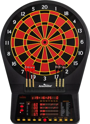 Vista 9 de Arachnid Cricket Pro Tournament-Quality Dartboard with 35 Games and 318 Variations (6 Cricket Games)