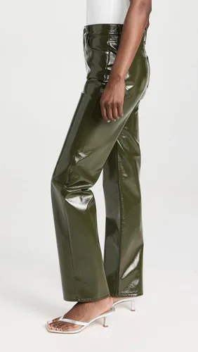 Vista 4 de Pistola Denim Pantalones Cassie de charol sintético para mujer