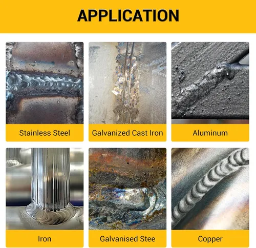 Vista 7 de Varillas de soldadura de aluminio, varillas de soldadura, varillas de núcleo de fundente de soldadura de solución, varilla de soldadura universal