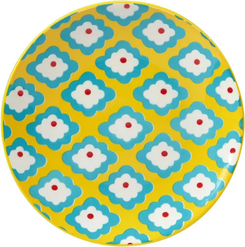 Vista 4 de Certified International Damask Floral - Platos de canapé/almuerzo de 6 pulgadas, diseños surtidos, multicolor, grande, juego de 6