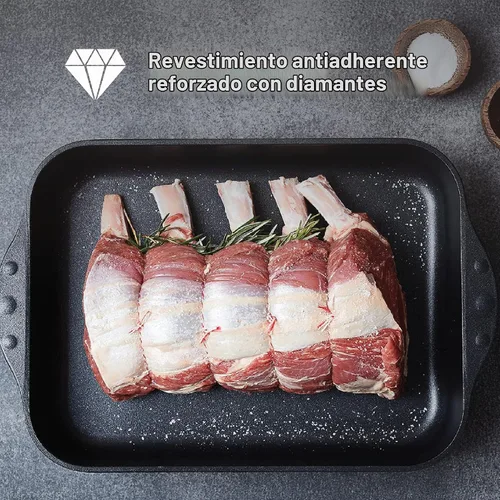 Vista 4 de Swiss Diamond Sartén antiadherente de diamante de 7 pulgadas, sartén con revestimiento de aluminio, apta para lavavajillas y horno con mango
