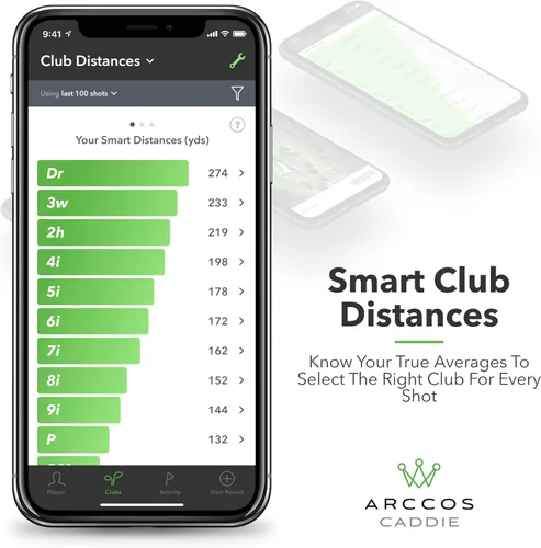 Vista 7 de Arccos Golf Sensores inteligentes Caddie
