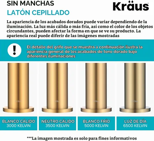 Vista 10 de KRAUS Botón de interruptor de aire para eliminación de basura de montaje plano en latón cepillado, KWDB-20BB