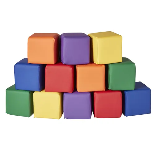 ECR4Kids Softzone - Bloques blandos para niños (12 piezas)