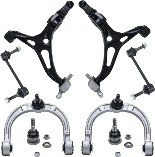 Vista 236 de Detroit Axle - Kit de brazos de control delanteros de 8 piezas para Toyota Sienna 2004-2010, 2 brazos de control inferiores con rótulas, 4 barras