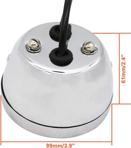 Vista 6 de FATECIM 2 Piezas Luces Traseras LED Vintage Duolamp de 12V Indicador de Parada Trasera con Señales de Giro y Lámpara de Placa de Matrícula Lente
