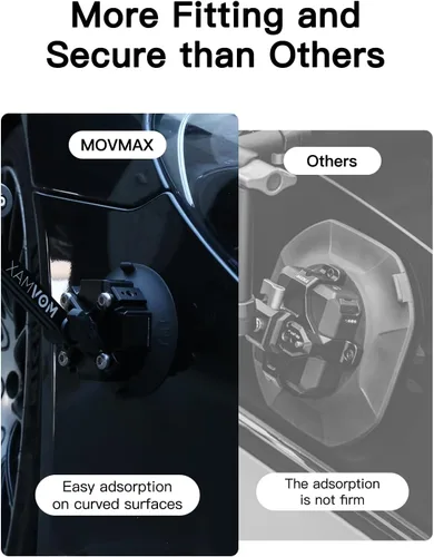 Vista 8 de Movmax Brazo de cuchilla para DJI Pocket 3, soporte de cámara con ventosa electrónica solar con tornillo de 1/4, DJI Osmo Pocket 3 accesorios