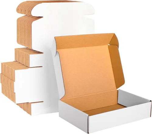 Vista 33 de Cajas de cartón corrugado marrón - 4"x4"x2", paquete de 30 cajas pequeñas de envío para correo y embalaje