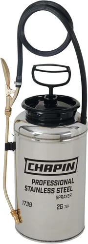 Chapin 1739 Pulverizador industrial de acero inoxidable de 2 galones para fertilizantes, herbicidas y pesticidas (1 pulverizador/paquete)