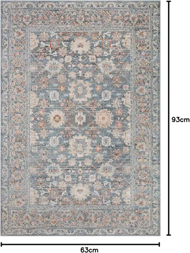 Vista 71 de Loloi Colección Odette ODT-06 - Alfombra de pasillo, 2 pies 7 pulgadas x 10 pies 0 pulgadas, cielo/multi