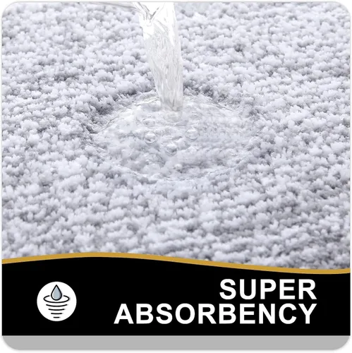 Vista 150 de OLANLY Alfombra de baño de microfibra extrasuave y absorbente, antideslizante, lavable a máquina, de secado rápido, adecuada para suelo de baño